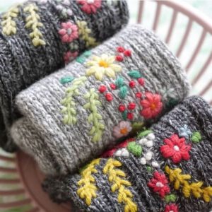 Workshop Borduren op breiwerk - zaterdag 14 februari 10.00 uur